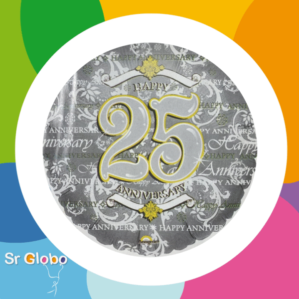 18" ANAGRAM happy 25 aniversary