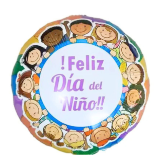 Dia del niño 18" multicolor niños