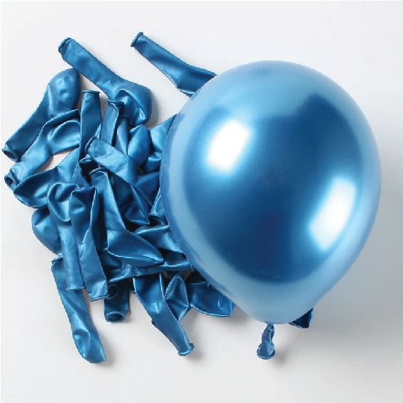 GLOBO TIP 12" Cromado azul (50 unidades)