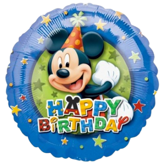 ANAGRAM 18" Mickey "happy birthday" fondo azul