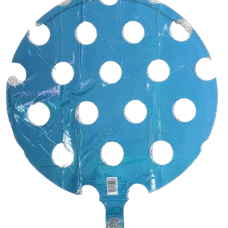 ANAGRAM Circulo Estampado 18" azul con lunares transparentes