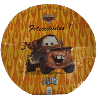 ANAGRAM 18" CARS FELICIDADES FUEGO