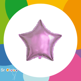 Estrella metal 18" lila