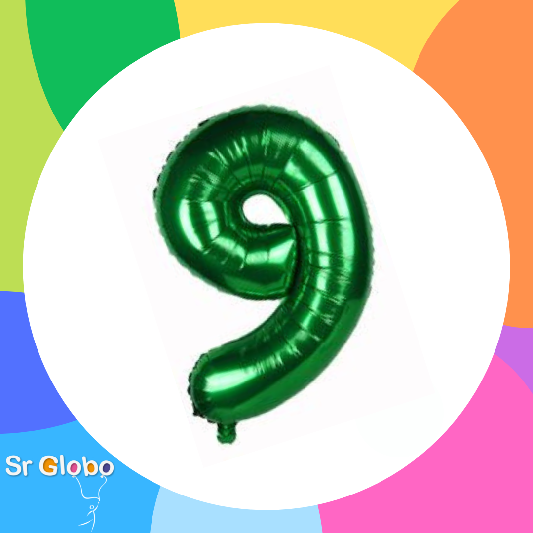 Numero 9 32" verde