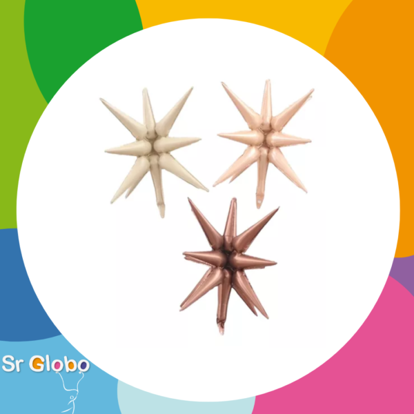 COMBO estrellas 12 puntas nude edition (1 de c/color)