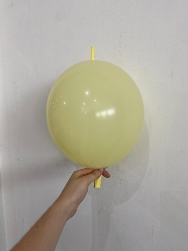 GLOBO TIP link 12" amarillo pastel (25 unidades)