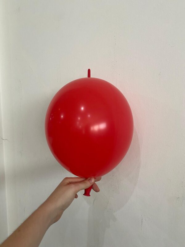 GLOBO TIP link 12" rojo (25 unidades)