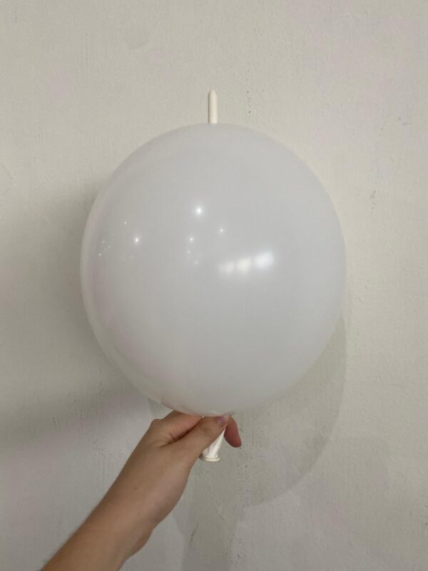 GLOBO TIP link 12" blanco (25 unidades)