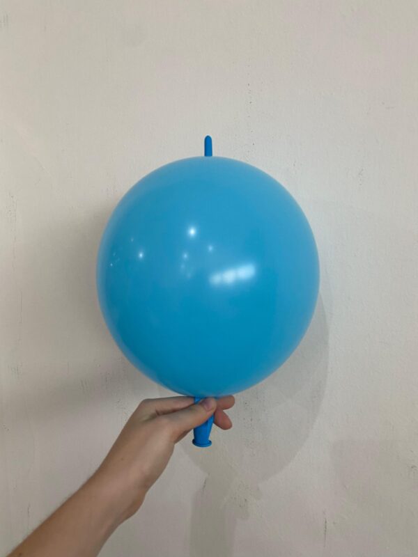 GLOBO TIP link 12" celeste (25 unidades)