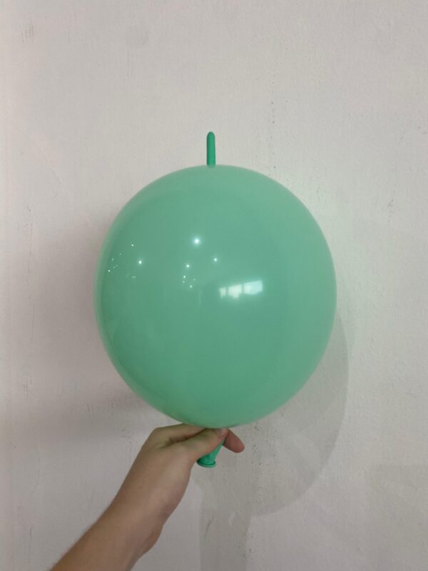 GLOBO TIP link 12" verde pastel (25 unidades)