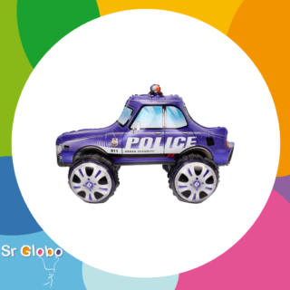24" auto policia azul 3D