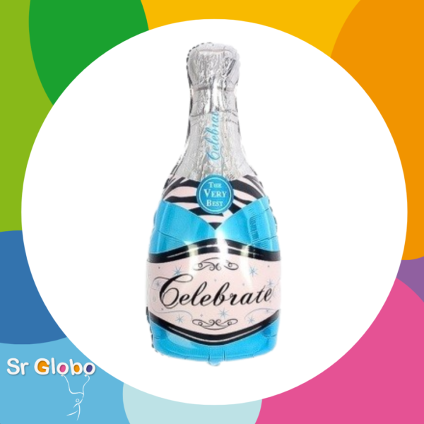 Botella 24" celeste