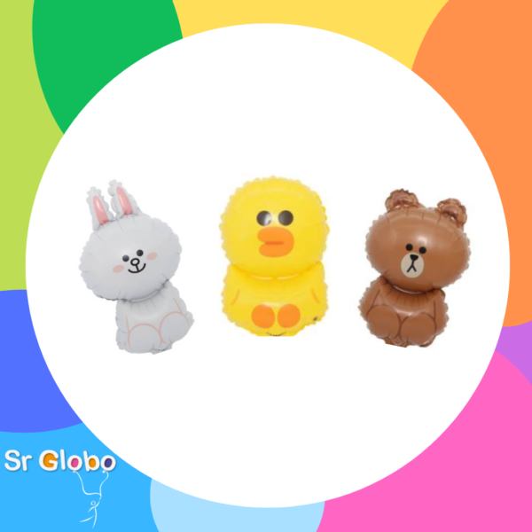 COMBO LINE FRIENDS 14" (3 UNIDADES)