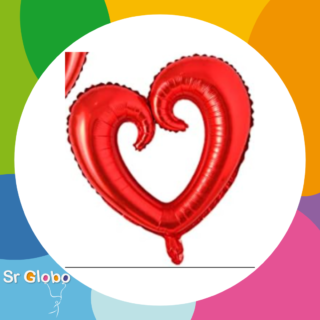 Corazon 18" hueco rojo NEW EDITION