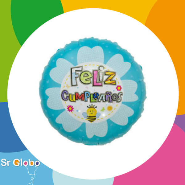 18" feliz cumpleaños abeja