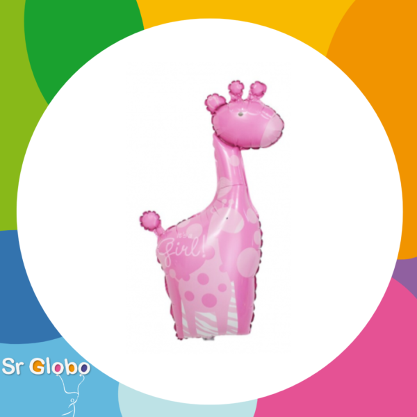14" jirafa bebe rosa