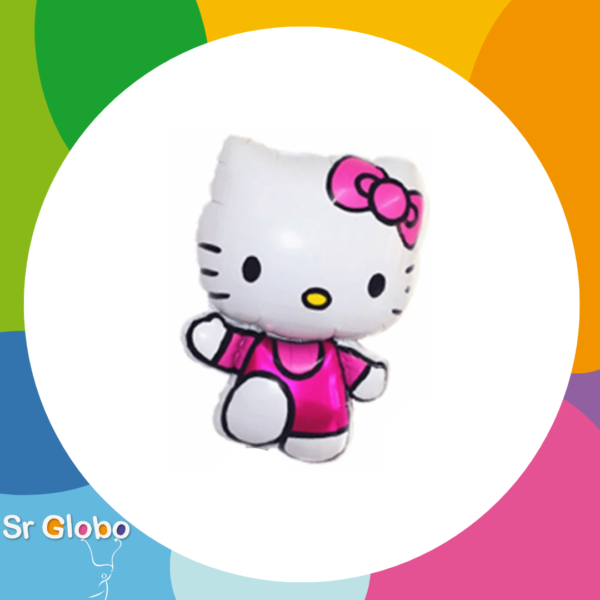 24" hello kitty fucsia brazos al costado