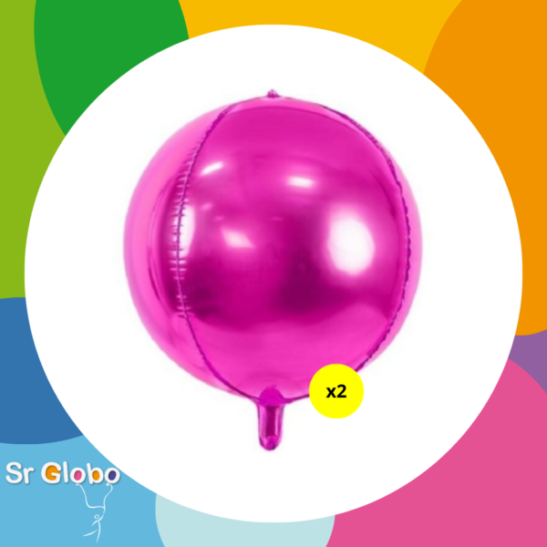 22" orbz fucsia (2 unidades)