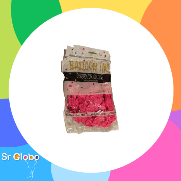 BALLOON INC Latex economico 9" std Rosa chicle