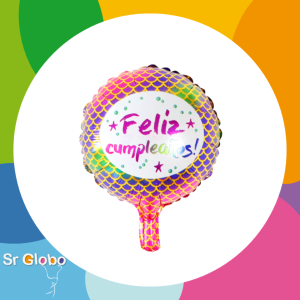 9" Feliz cumpleaños sirena