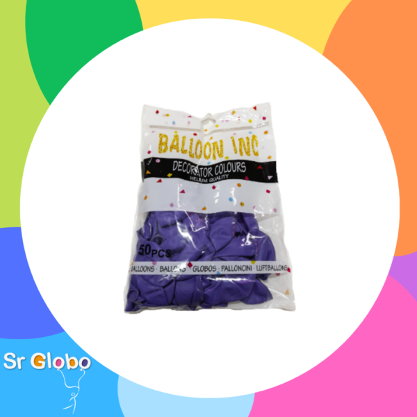 BALLOON INC Latex economico 9" std Violeta