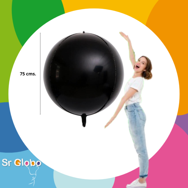 Esfera orbz gigante 75 cms. negro