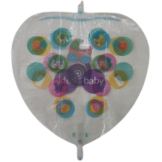 ANAGRAM 32" Baby corazon transparente
