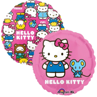 ANAGRAM 18" HELLO KITTY mini fondo fucsia