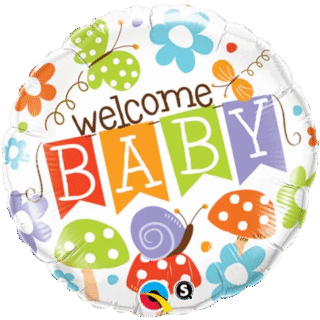 QUALATEX 18" Welcome Baby Jardin