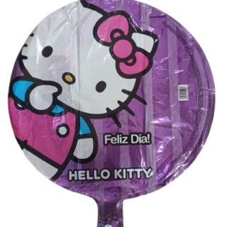 ANAGRAM 18" HELLO KITTY rayado violeta