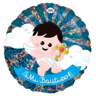 ANAGRAM 18" BAUTISMO BEBE CRUZ