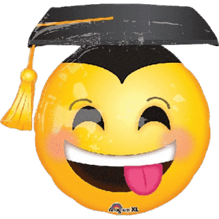 36" ANAGRAM emoji con birrete