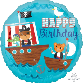 18" ANAGRAM ANIMALES PIRATAS "Happy Birthday"
