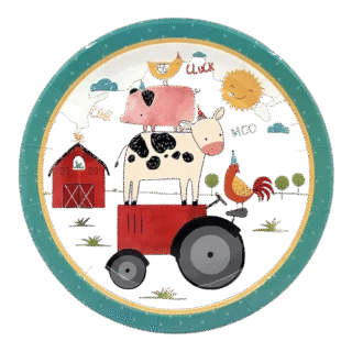 ANAGRAM 18" Granja (vaca sobre tractor)