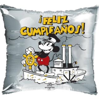 ANAGRAM 18" Mickey "feliz cumpleaños" retro