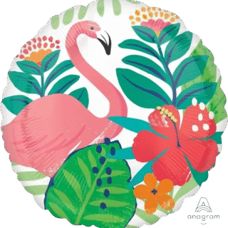 18" ANAGRAM flamenco con hojas