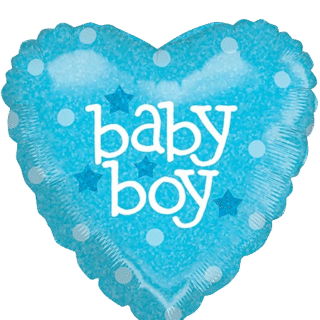 ANAGRAM 18" Corazon celeste "Baby Boy"