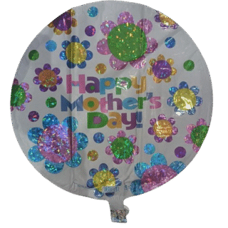 ANAGRAM 18" Happy Mothe's Day con flores holográficas