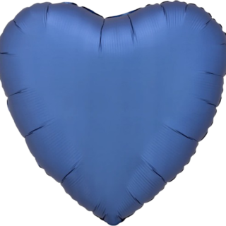 ANAGRAM Corazón Satin 18" azul petroleo