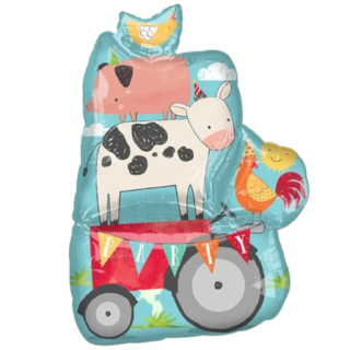 ANAGRAM 24" Granja (vaca sobre tractor)