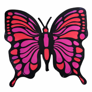 ANAGRAM 24" MARIPOSA ROJO Y FUCSIA