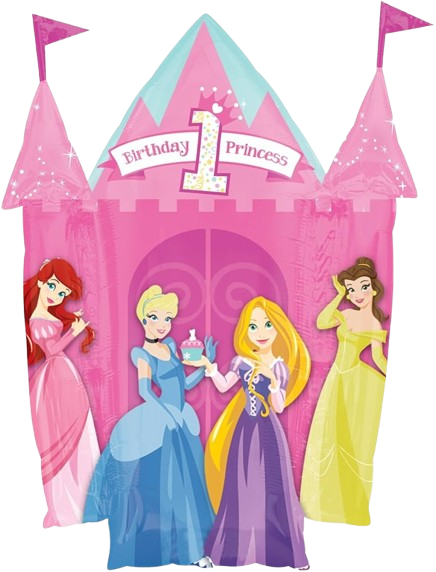 ANAGRAM 24" PRINCESAS CASTILLO BIRTHDAY 1ST PRINCESS