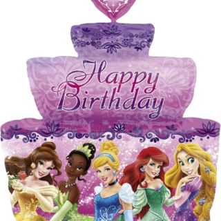 ANAGRAM 24" Princesas torta lila