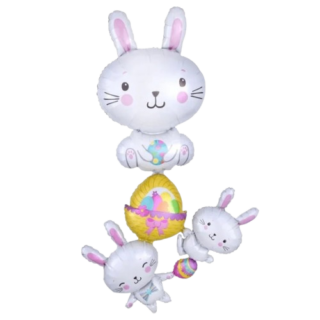 ANAGRAM 24" Conejo y huevo pascua