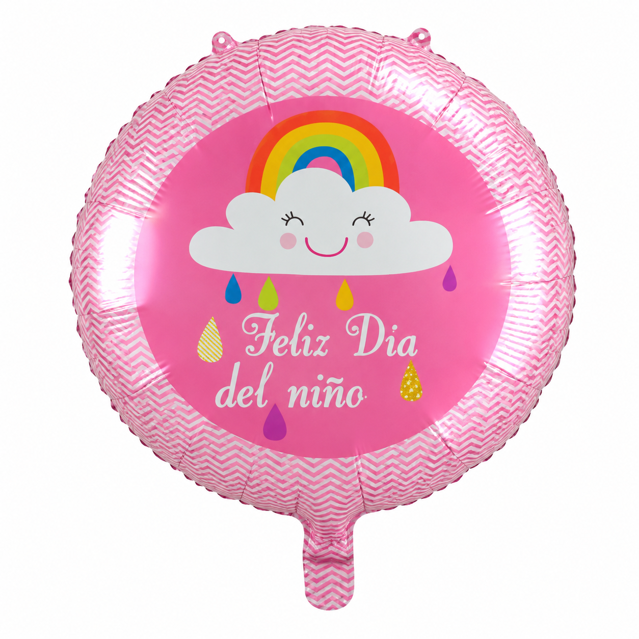 Feliz dia del niño rosa arcoiris 18"