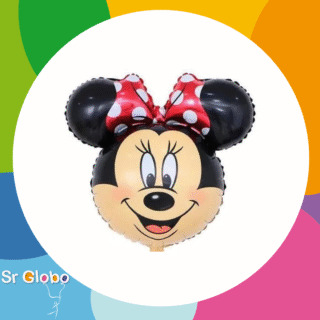 Minnie 14" cara moño rojo