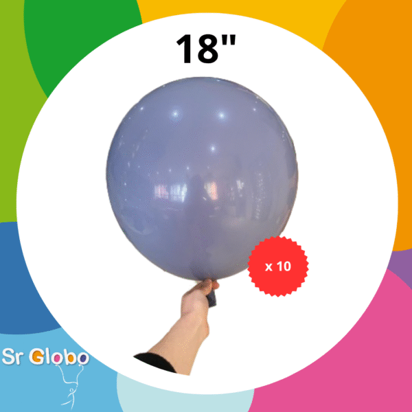 GLOBO TIP 18″ azul petróleo (10 unidades) ⬇️-15% off⬇️