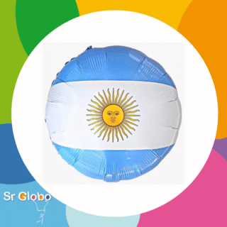 Bandera Argentina 18" circulo