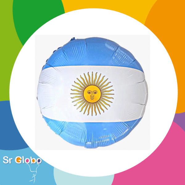 Bandera Argentina 18" circulo