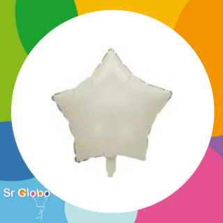 Estrella 18″ marfil satin🔥25% OFF🔥 (5 unidades)